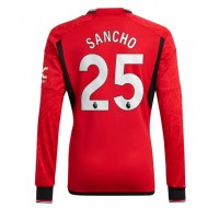 Maglie da calcio Manchester United Jadon Sancho #25 Prima Maglia 2023-24 Manica Lunga